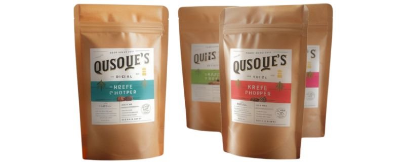 Post-print digital printing on kraft paper pouches