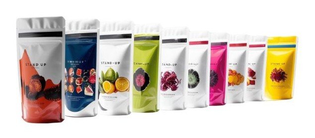 Printed stand-up pouches, custom-made
