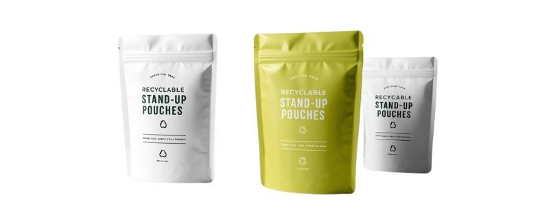 100% recyclable stand-up pouches