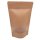 Stand-up pouch kraft paper brown with zipper and window aluminium free 1000ml