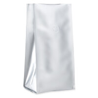 Quad Bags with valve and K-seal silver 5000g.