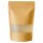 PLA Standbodenbeutel Kraftpapier braun mit milchigem Fenster und Zipper 250ml