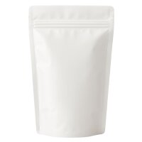 Standbodenbeutel mit Zipper mattweiss 100ml