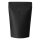 Standbodenbeutel Kraftpapier schwarz mit Ventil und Zipper 250g.