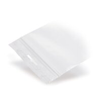 LDPE ziplock bag with Euro hole 90 mµ