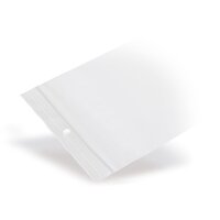 LDPE ziplock bag with Euro hole 90 mµ