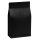 Flat-bottom bag matt black with valve and zipper