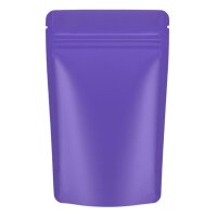 Standbodenbeutel mit Zipper mattviolett