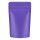 Stand up pouch with zipper matte violet