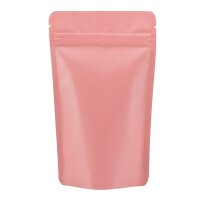 Standbodenbeutel mit Zipper mattpink