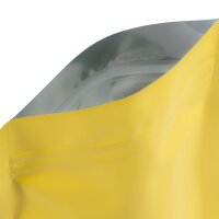 Standbodenbeutel mit Zipper mattgelb
