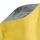 Stand up pouch with zipper matte yellow