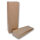 Paper block bottom bag brown natron ribbed 100g.